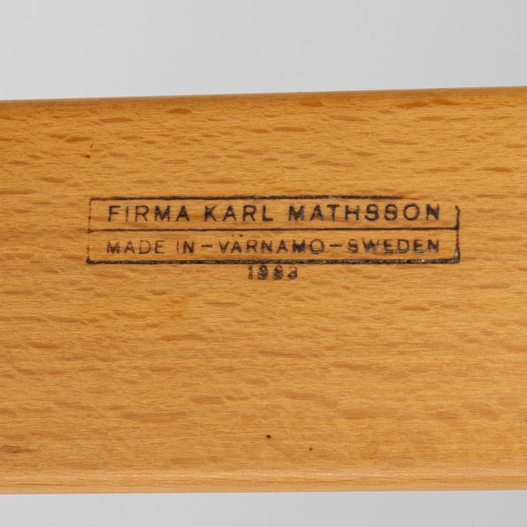 Bruno Mathsson, fåtölj, "Eva", Firma Karl Mathson, 1900-talets andra hälft.