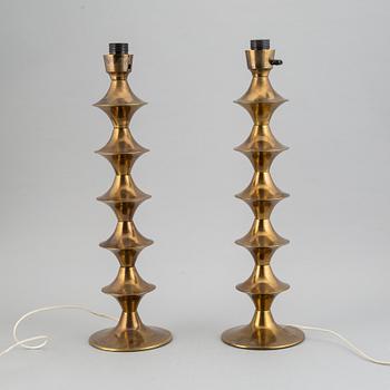 A pair of Elit AB table lights, 1970's.