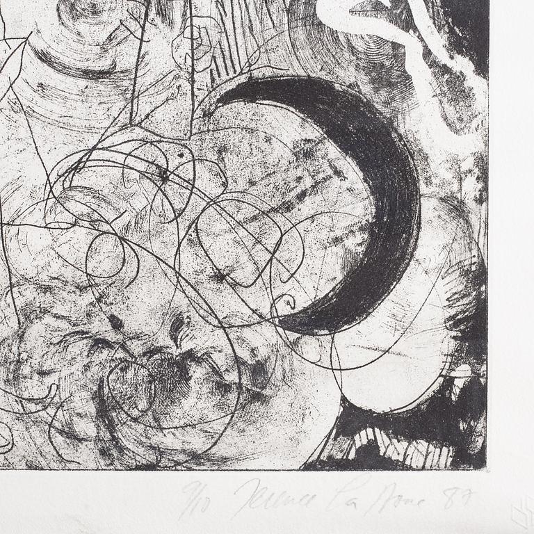 Terence La Noue, etching, signed and numbered 9/10, dated -87.