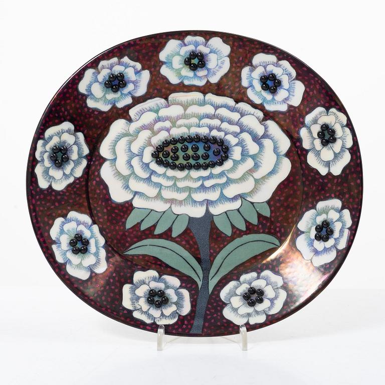 Birger Kaipiainen, Fat, "Fiori", keramik, märkt Birger Kaipiainen, Arabia art made in Finland 1983, 418/2000.