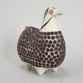 STIG LINDBERG, skulptur, stengods, "Springare", Gustavsberg Studio.