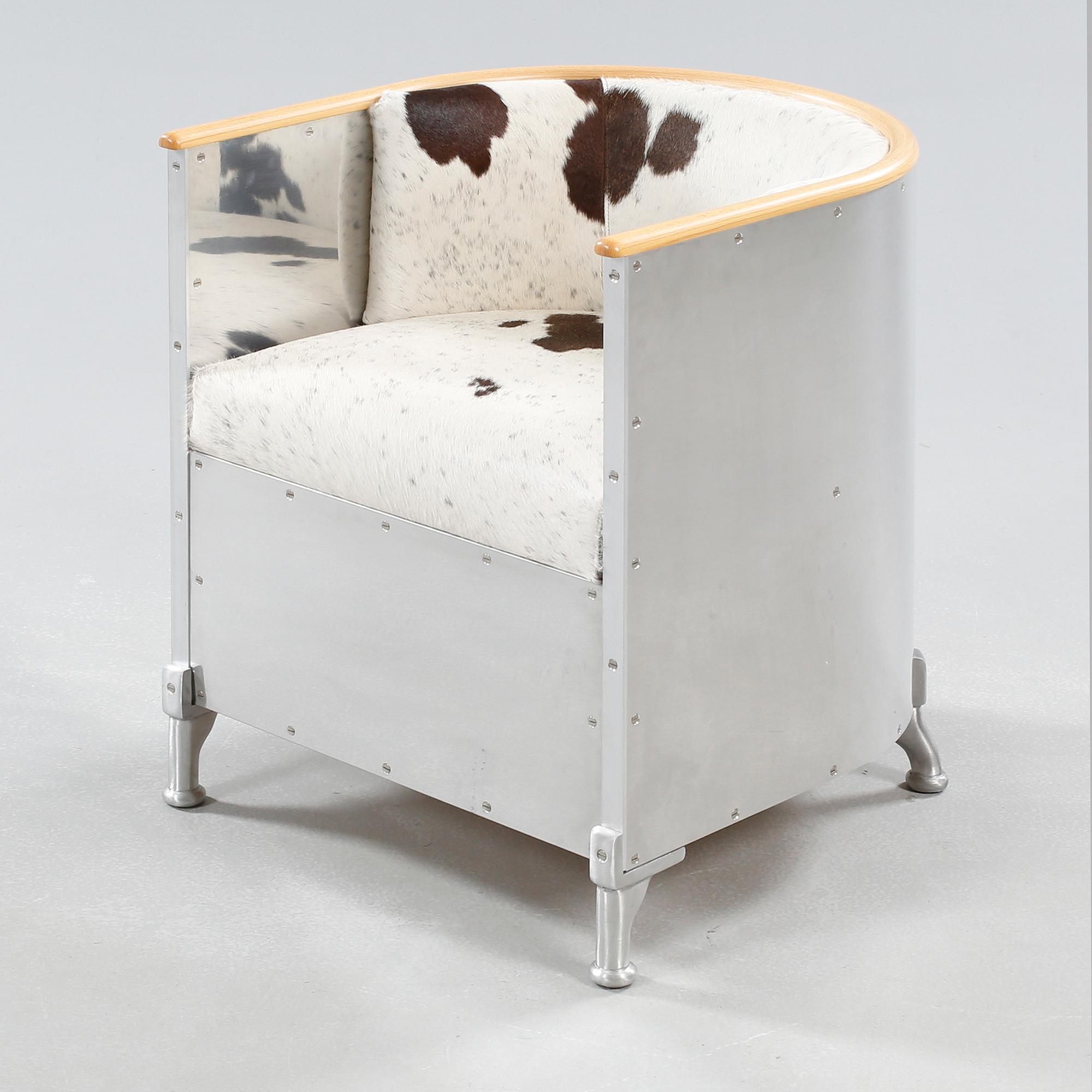 MATS THESELIUS, fåtölj, "Aluminium Chair" numrerad 16/33, Källemo, 2005 ...