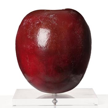 Hans Hedberg, a large faience sculpture of a plum, Biot, France.