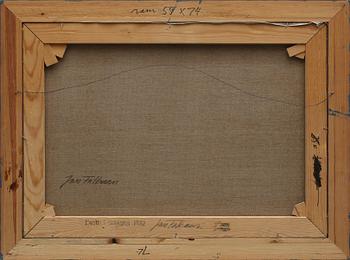 JAN FALKMAN, olja på duk, signerad och daterad -82 samt signerad à tergo.