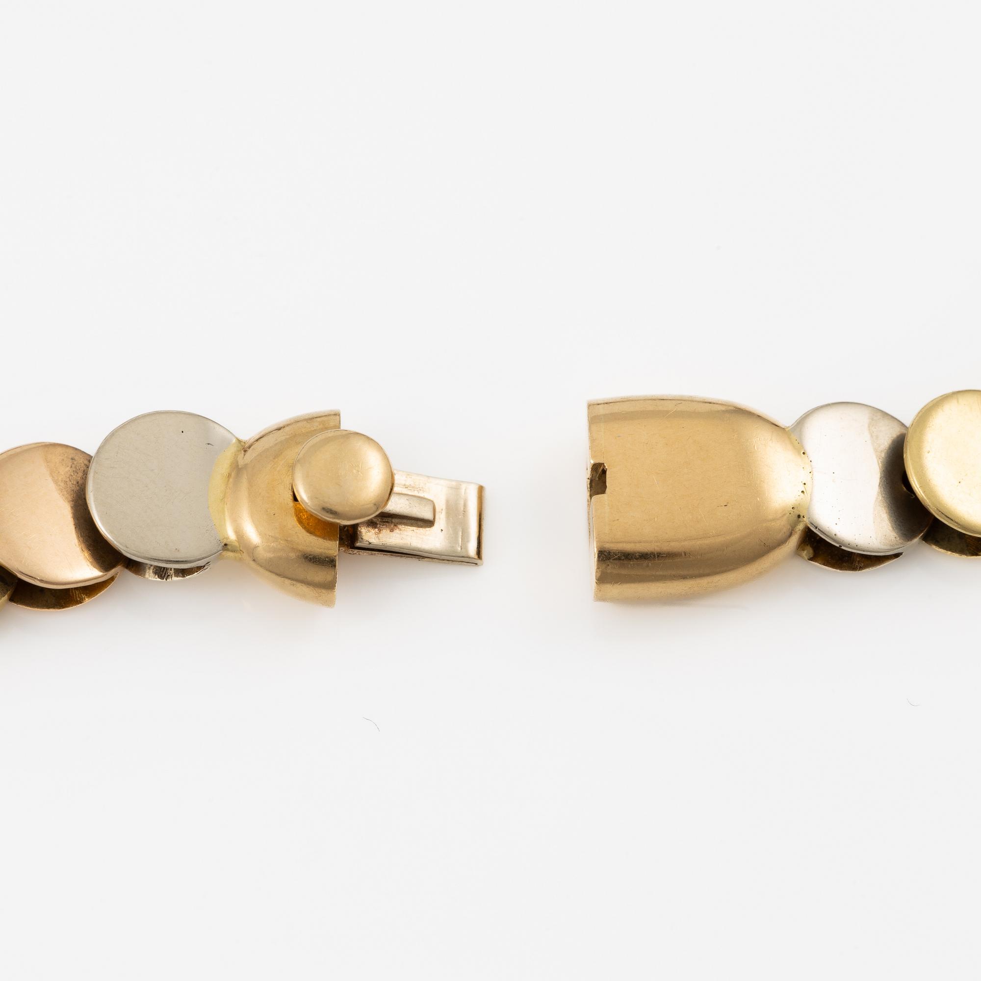 Gio Caroli, bracelet, 18K gold multi-coloured.