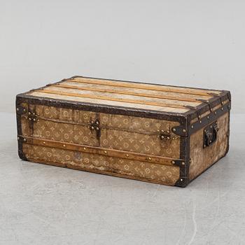 Louis Vuitton, a vintage steamer trunk, late 19th Century.