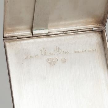 WIWEN NILSSON, Lund 1958, sterlingsilver. Cigarettetui. Vikt ca 109 gram.