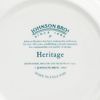 Johnson Bros, Matservis "Heritage", 47 delar, stengods. England.