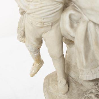 Figurgrupper, ett par, efter Joseph Gott, troligen England, sent 1800-tal.