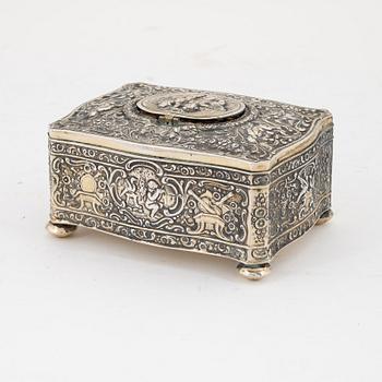A silver music box, Germany, first half of the 20th century.