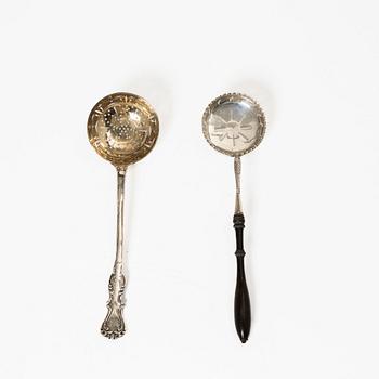 Ströare, 3 st, silver, 1800-tal.