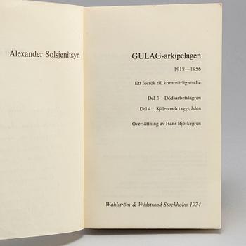 BOOK, With a magnificient inscription by the Nobel Laureate Aleksandr Solzhenitsyn / Alexander Solsjenitsyn.