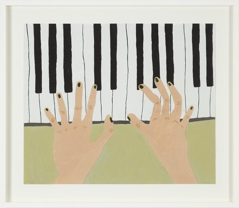 Emilia Ilke, screenprint in colours. Signed and numbered 1/1.