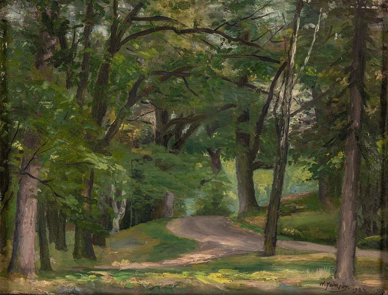 KNUT JANSON, oil on panel, signed K. Janson and dated 1924.