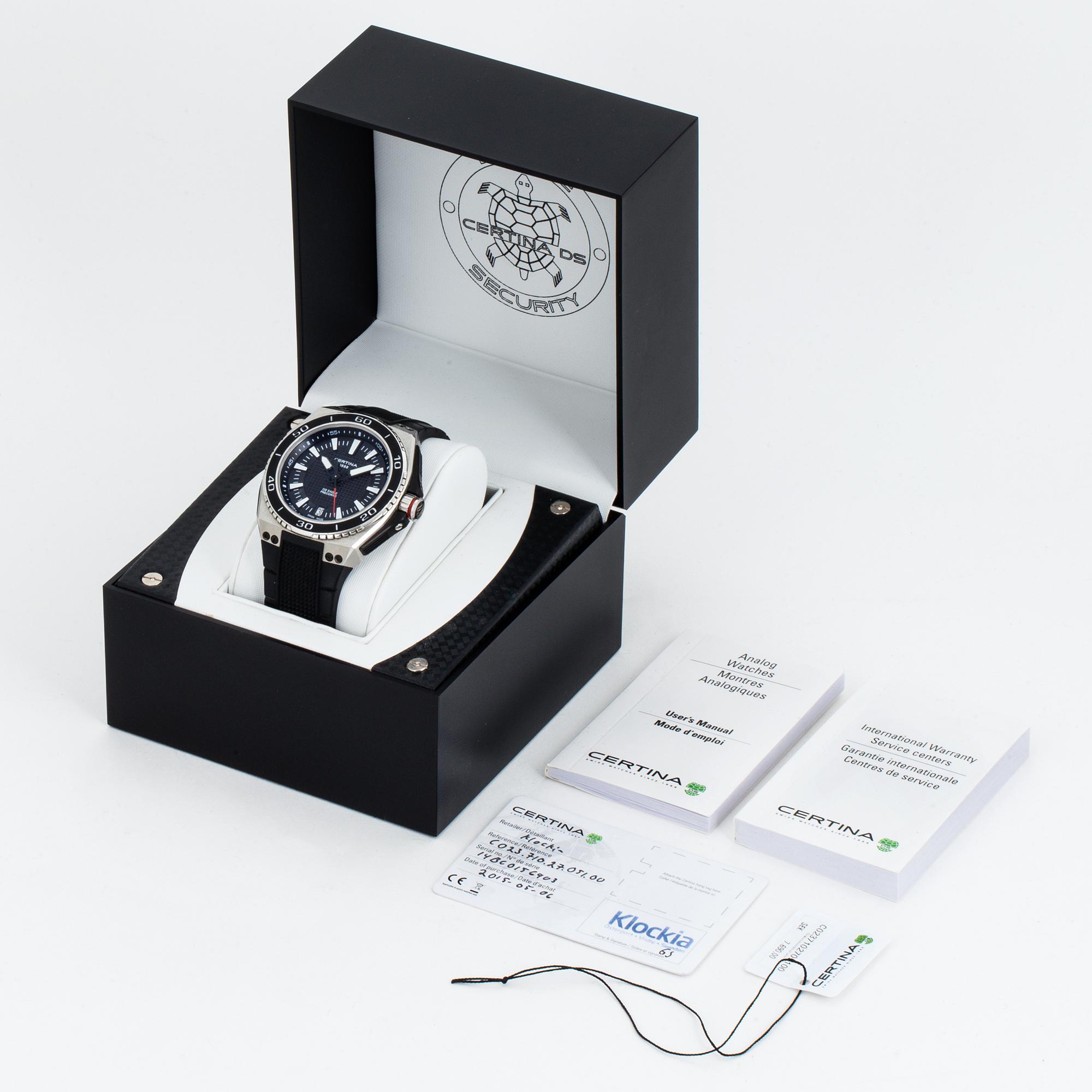 CERTINA, DS Eagle, Precidrive, wristwatch, 44,5 mm,