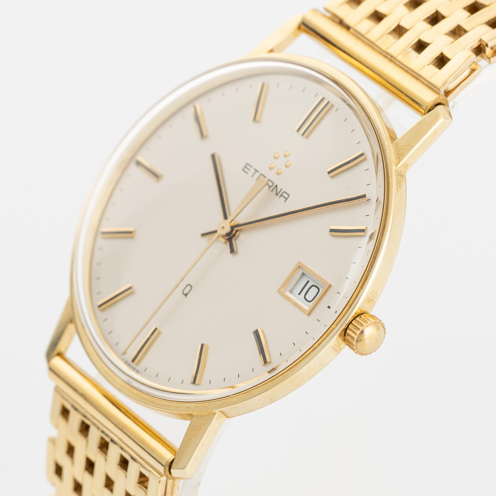 Eterna, Q, wristwatch, 33,5 mm.