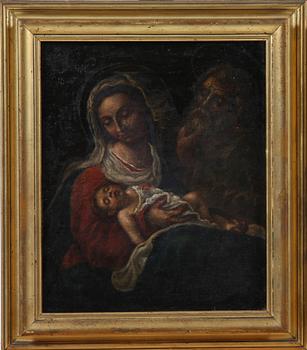 OKÄND KONSTNÄR, olja på duk, 1700/1800-tal.