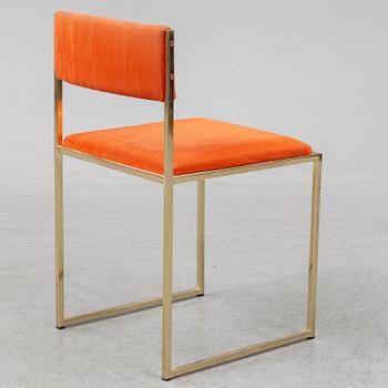 An end of the 20th Century brass chair by Renato Zevi.