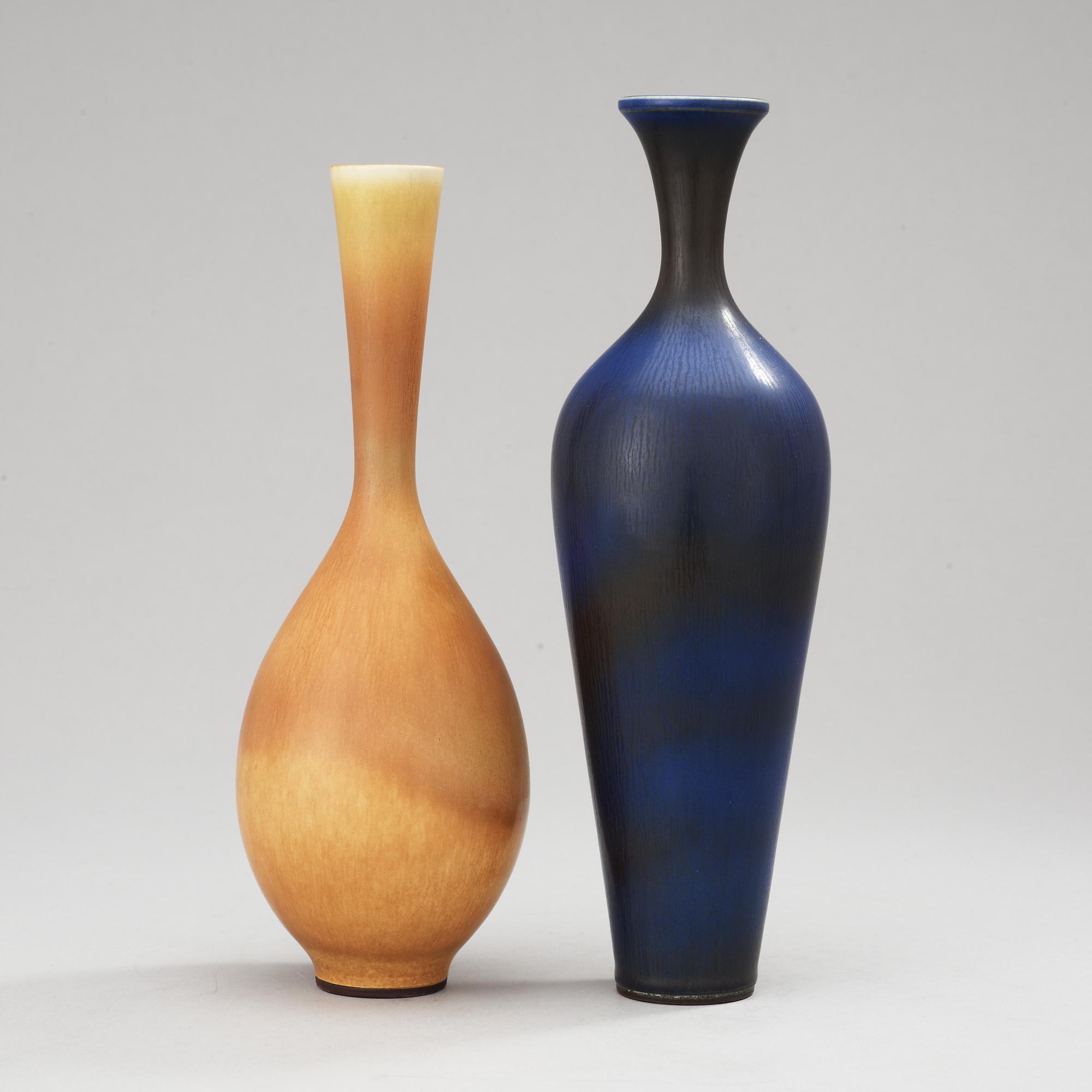 BERNDT FRIBERG, vaser, 2 st, Gustavsbergs Studio 1956 och 1958.