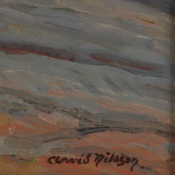 ARVID NILSSON, olja på pannå. Sign.