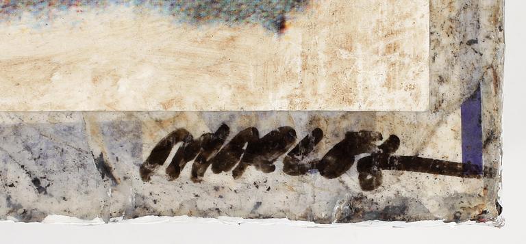 MARCEL STRÜWER, collage, "Castello", signerad.