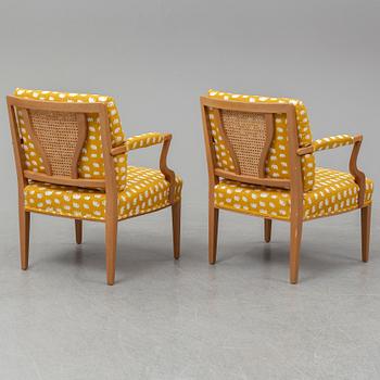 JOSEF FRANK, a pair of 969  armchairs, Firma Svensk Tenn.