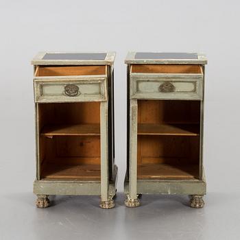 a pair of bedside table, 20th century,.