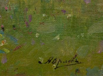 ALEKSANDR GRIGORIEV ORLOV, öljy levylle, signeerattu.