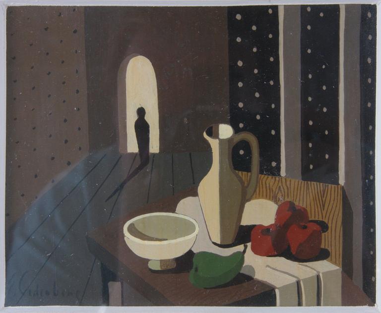 CEDERBERG, ERIC, olja på papp-pannå, sign.