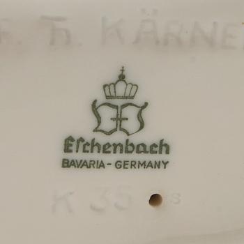 Figuriner 4 st bla TH Kärner Rosenthal/Efchenbach Tyskland 1900-talets mitt porslin.
