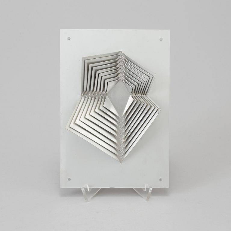 ARNE JONES, sculpture, cut aluminum. Not signed.