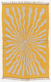 A hand-embroidered Kelim rug, 183 x 113 cm.