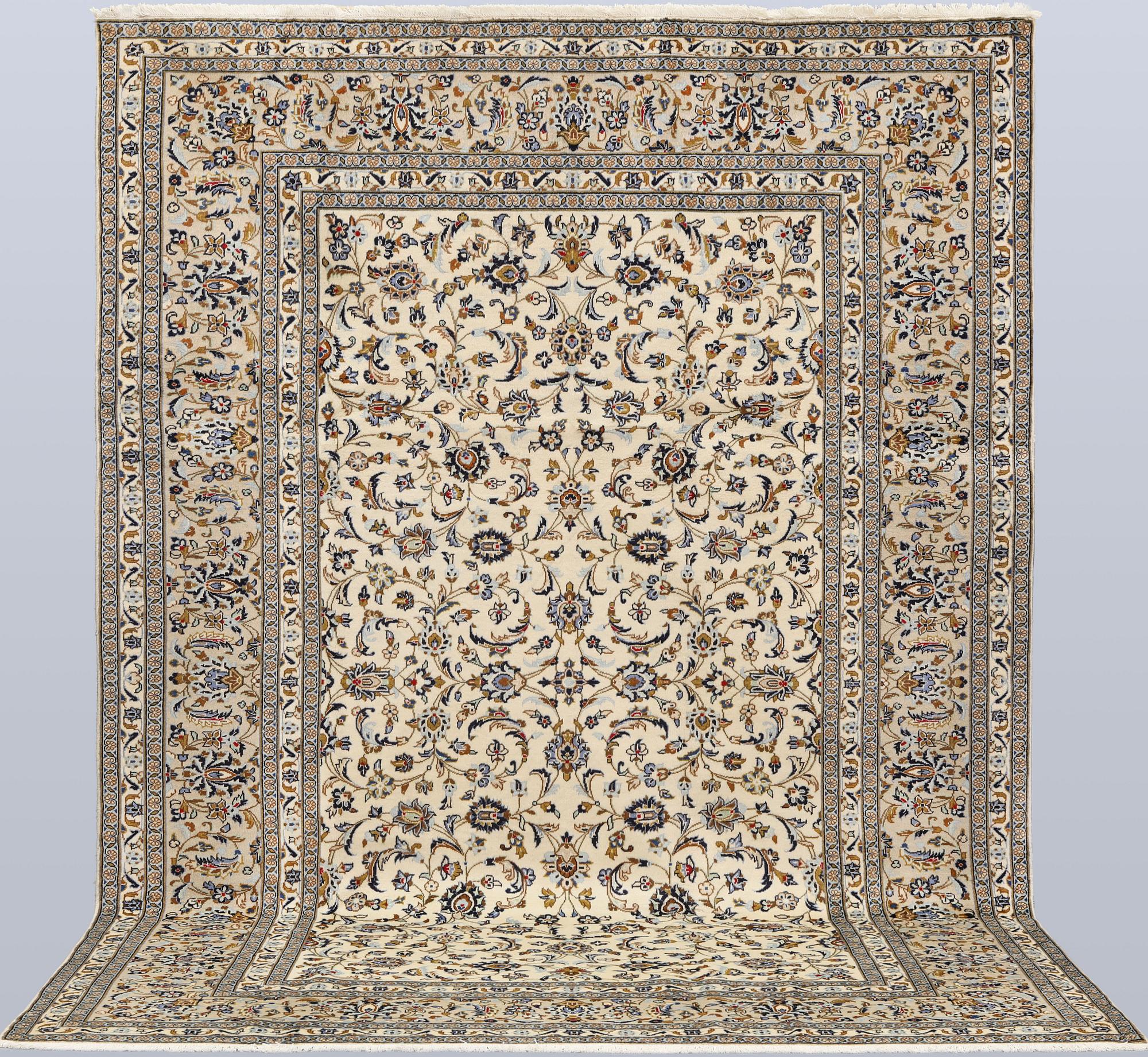 A Keshan carpet, approx. 345 x 245 cm.