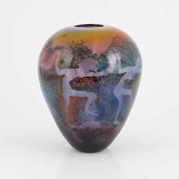 Sven-Åke Carlsson, vase, glass, Transjö.