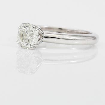 RING, solitär briljantslipad diamant 1,16 ct.