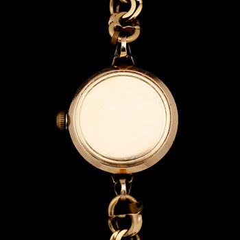 ARMBANDSUR, Omega, double, armband, 18 k guld. Total vikt ca 21 g.