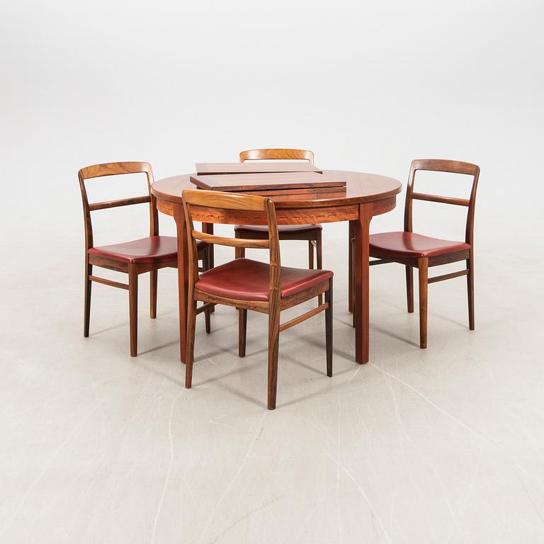 Nils Jonsson dining set, 5 pieces "Rimbo" and "Garmi" by Troeds, 1960s/70s.