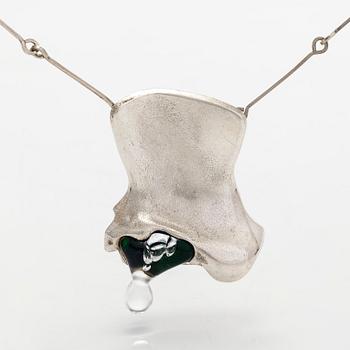 Björn Weckström, a silver and acrylic 'Creature No 5' necklace, Lapponia 1972.