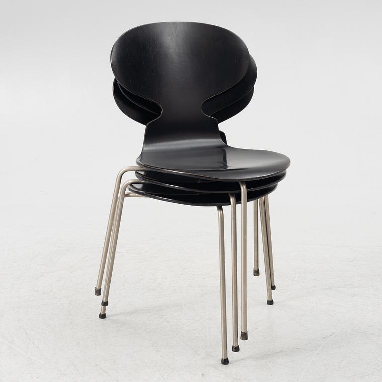 Arne Jacobsen, stolar 6 st, "Myran", Fritz Hansen, Danmark.