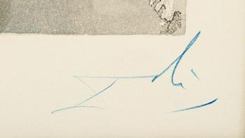 SALVADOR DALÍ, woodcut, signed and numbered 104/150.