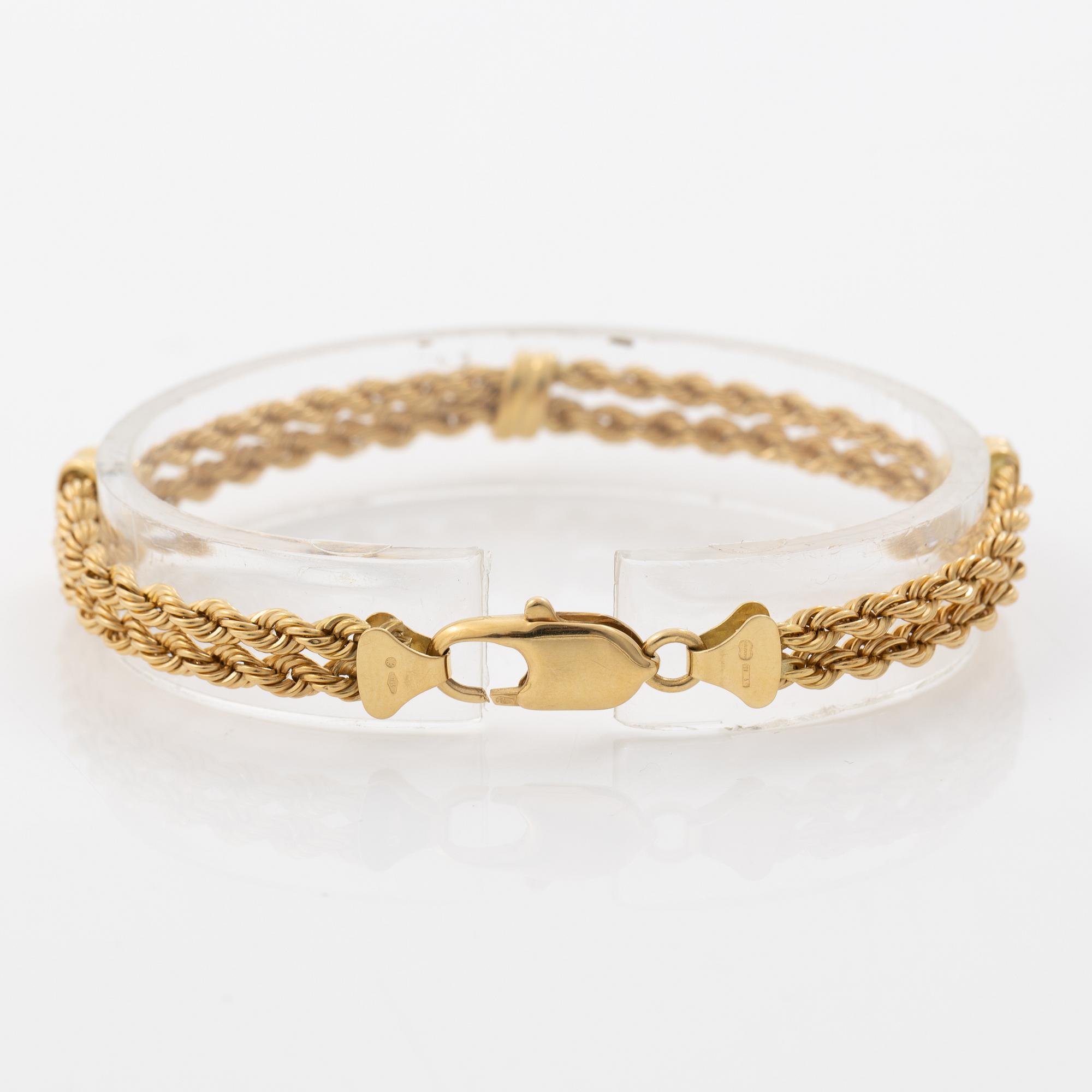 Uno A Erre, 18K gold bracelet.