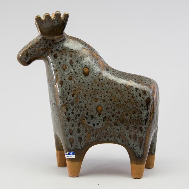 A LISA LARSON stoneware figurine "Elk" from the series "Stora Zoo" for Gustavsberg.