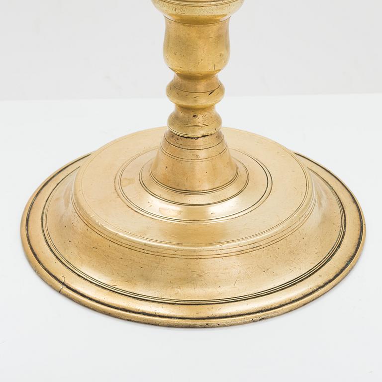 Kandelaber, mässing, Judaica, Polen.