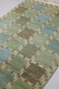 Barbro Nilsson, A carpet, "Gröningen", knotted pile, ca 241-241,5 x 170,5-173,5 cm, signed AB MMF BN.