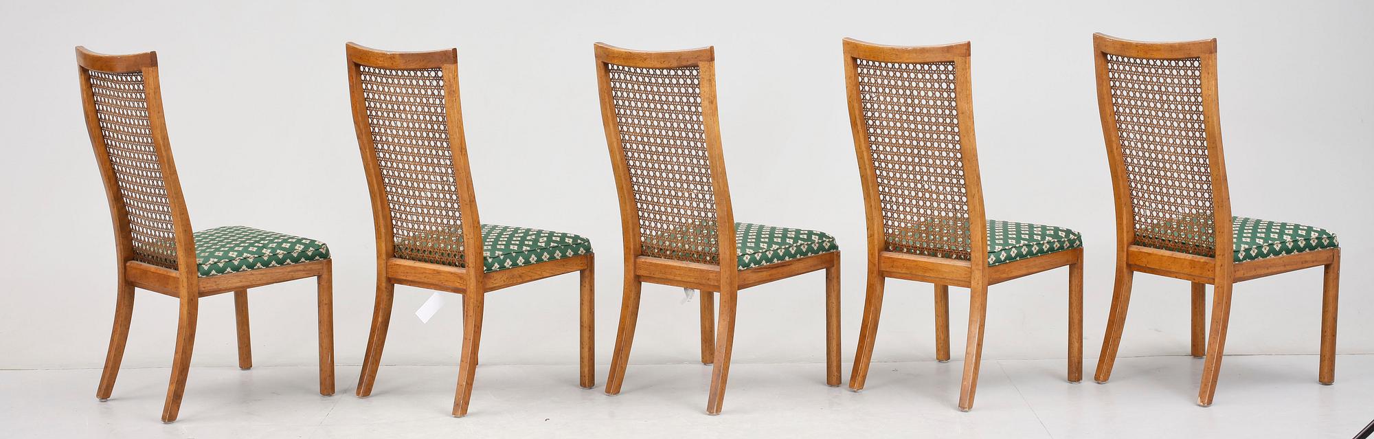 MATSALSGRUPP, 13 delar, art deco-stil, USA, 1978, märkt undertill.