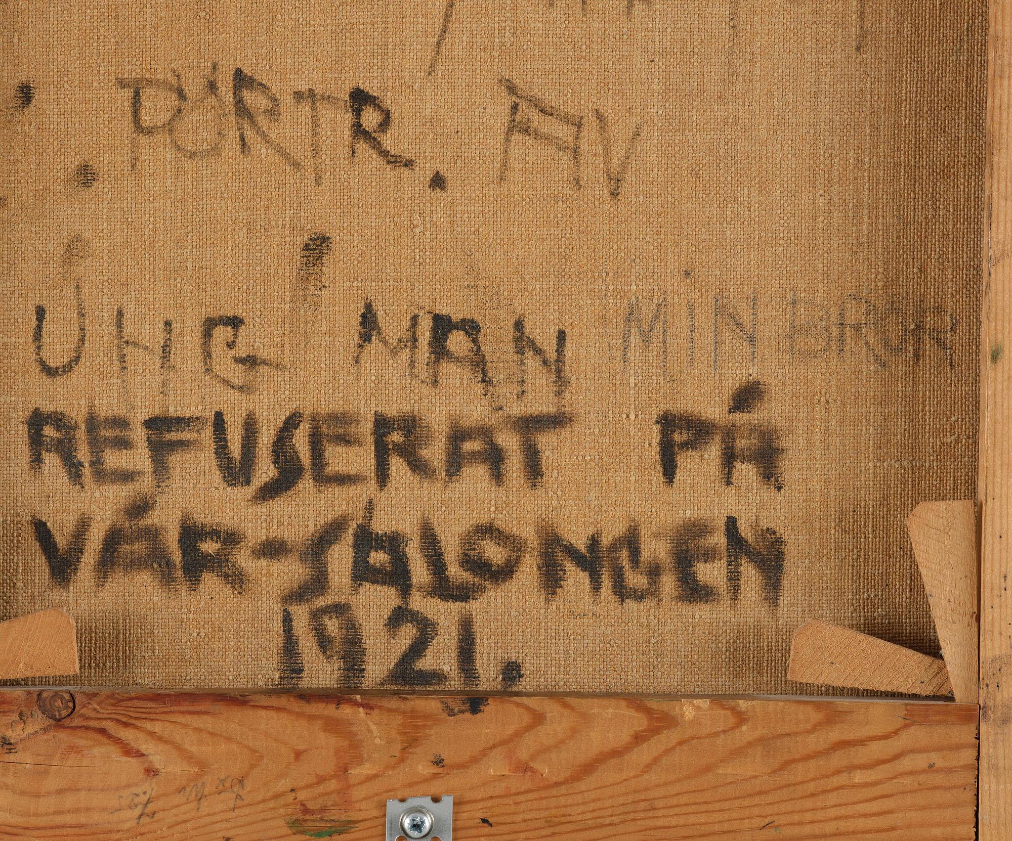 Gösta Sjögren (1800/1900-tal), Porträtt av en ung man.