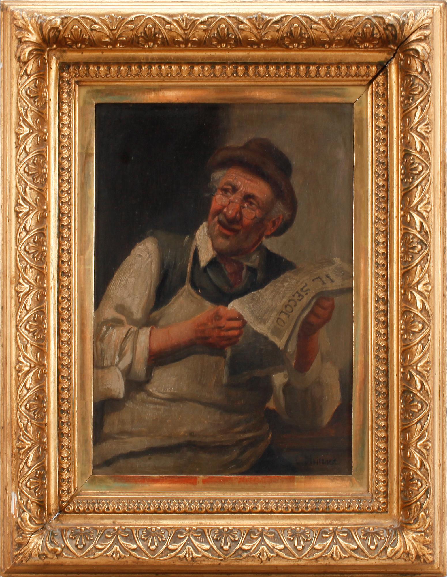 KONSTANTIN STOITZNER, olja på pannå, 2 st, signerade.