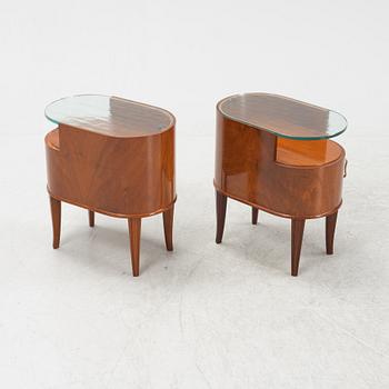 Axel Larsson, probably. A pair of Swedish Modern bedside tables, Svenska Möbelfabrikerna Bodafors, 1940's.