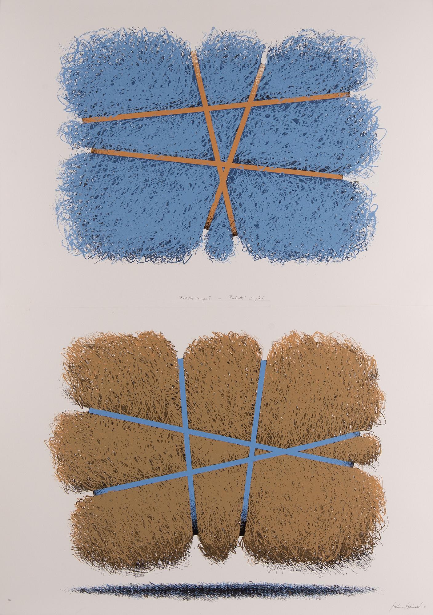 Kimmo Kaivanto,  silkscreen in colours, diptych, signed 50/50.