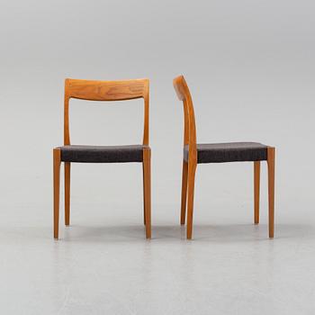 Six oak chairs, mid 20th Century.